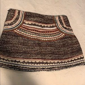 Zara tweed mini skirt